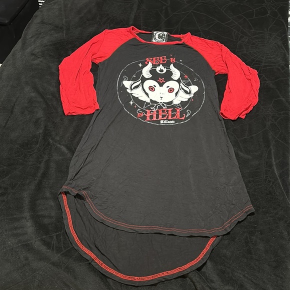 Killstar See You In Hell Pyjama Dress, Small - Picture 2 of 3